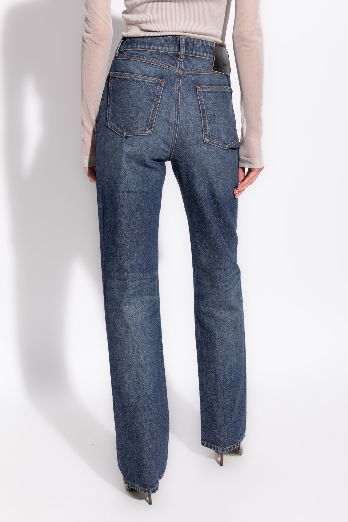 直営♪SPORTMAX コットン デニム クラシック TASSO Sportmax Straight leg jeans Tasso | Women's Clothing | Vitkac